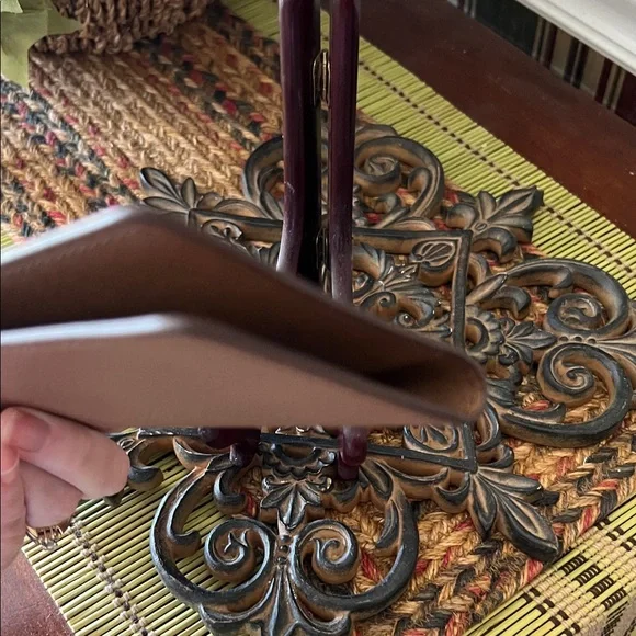 Coach Medium Brown Pebbled Leather Checkbook Wallet. VGUC - Picture 6 of 9